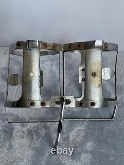 Vintage SCHWINN SPRINT Twin Double Water Bottle Cage Chrome Touring Road Bicycle