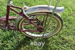 Vintage SCHWINN STING RAY SLIK CHICK VIOLET PURPLE GIRLS BIKE BICYCLE