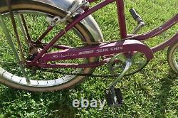 Vintage SCHWINN STING RAY SLIK CHICK VIOLET PURPLE GIRLS BIKE BICYCLE