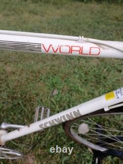 Vintage SCHWINN WORLD Road Bike Steel 58cm Suntour 10 Speed Touring 27