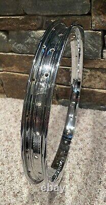 Vintage Schwinn 16 S-7 Rim Great Chrome Krate Atom Rim