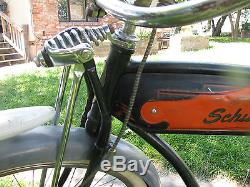 Vintage Schwinn 1940's Skip Tooth 26 Boys Tank Bicycle