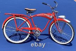 Vintage Schwinn 1956 Hornet? Restored Paint, Heavy Duty Thick Spokes, New Tire