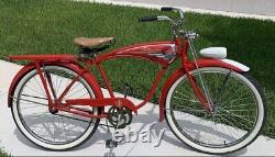 Vintage Schwinn 1956 Hornet? Restored Paint, Heavy Duty Thick Spokes, New Tire