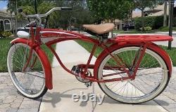 Vintage Schwinn 1956 Hornet? Restored Paint, Heavy Duty Thick Spokes, New Tire