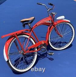 Vintage Schwinn 1956 Hornet? Restored Paint, Heavy Duty Thick Spokes, New Tire