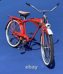 Vintage Schwinn 1956 Hornet? Restored Paint, Heavy Duty Thick Spokes, New Tire