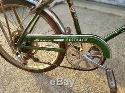 Vintage Schwinn 1960s Green Stingray Fastback Bicycle 5 Speed