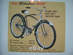 Vintage Schwinn 1961 WASP News Boy 26 Bicycle