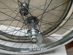 Vintage Schwinn 24 bicycle chrome S7 rims wheels westwind tires Corvette Jaguar