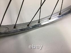 Vintage Schwinn 26 1 3/4 S7 Chrome Bicycle Wheels Middleweight Bike