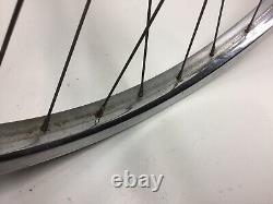 Vintage Schwinn 26 1 3/4 S7 Chrome Bicycle Wheels Side Stamped Bendix