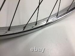 Vintage Schwinn 26 1 3/4 S7 Chrome Bicycle Wheels Side Stamped Bendix