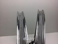 Vintage Schwinn 26 1 3/4 S7 Chrome Wheels Rims 3 Speed Jaguar Corvette