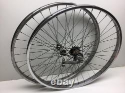 Vintage Schwinn 26 1 3/4 S7 Chrome Wheels Rims Middleweight Bike