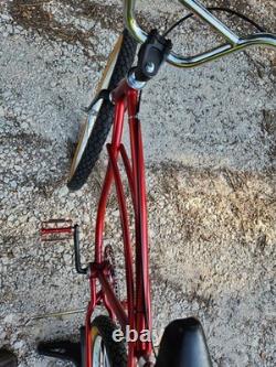 Vintage Schwinn 26 Candy Red Custom-Built Adult Cruiser Ride Out Klunker Bike