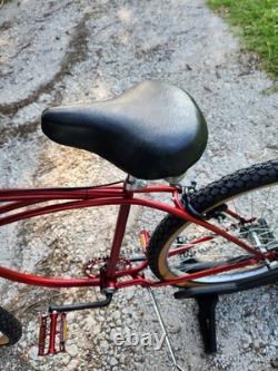 Vintage Schwinn 26 Candy Red Custom-Built Adult Cruiser Ride Out Klunker Bike