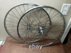 Vintage Schwinn 26 bike S7 heavy duty spoke 2 speed rims Corvette Jaguar Tandem