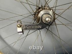 Vintage Schwinn 26 lightweight Wheel Set S7 Rims & German Hub 1959