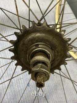 Vintage Schwinn 26 lightweight Wheel Set S7 Rims & German Hub 1959
