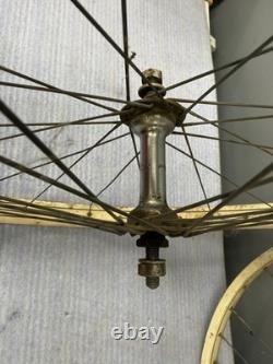 Vintage Schwinn 26 lightweight Wheel Set S7 Rims & German Hub 1959