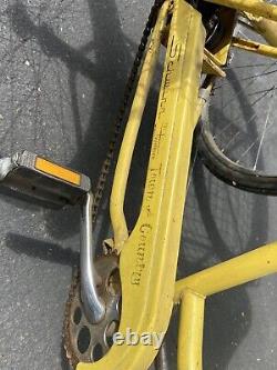 Vintage Schwinn 3-wheel Adult Tricycle-yellow Trike-wide Bike Seat