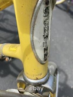 Vintage Schwinn 3-wheel Adult Tricycle-yellow Trike-wide Bike Seat