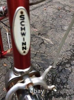 Vintage Schwinn 5 Speed De Luxe TWINN All Original Red Sharp Very Good