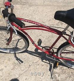 Vintage Schwinn 5-speed Beach Cruiser With Balloon Tires & Comfy Seat