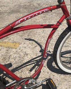 Vintage Schwinn 5-speed Beach Cruiser With Balloon Tires & Comfy Seat