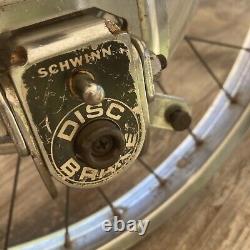 Vintage Schwinn 72 Disc Brake-S2 rear wheel stingray apple orange krate lemon
