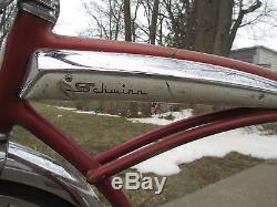 Vintage Schwinn American Men's Bicycle 1964 Serial Bicycle Horn Tank Chrome Rack