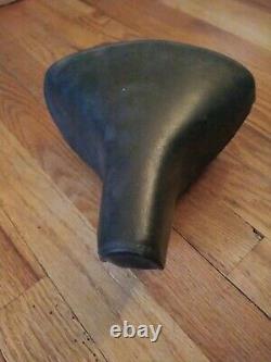 Vintage Schwinn Approved Bicycle Seat Part Black Vinyl Bike Schwin Exercise Rare