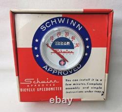 Vintage Schwinn Approved Bicycle Speedometer Kit In Box 1960's NOS Rare Nice 28
