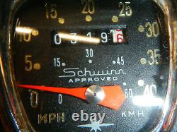 Vintage Schwinn Approved Bike Speedometer Head Huret Bicycle
