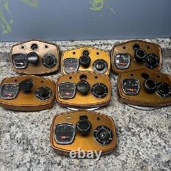 Vintage Schwinn Approved Chrome Lot Of 7 Speedometer UNTESTED Timers Speedo