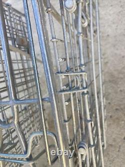 Vintage Schwinn Approved Rear Folding Twin Wire Bicycle Baskets & Carrier Rack