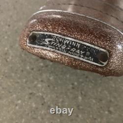 Vintage Schwinn Approved Stingray Silver Rope Banana Seat Fastback Bicycle 18