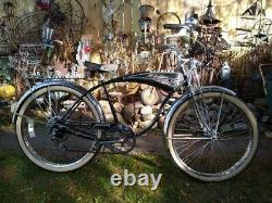 Vintage Schwinn B-6 Autocycle Phantom Springer Bicycle Horn Tank Drum Brake Bike