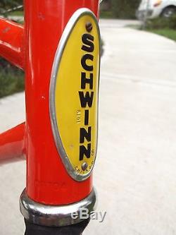 Vintage Schwinn BMX Tornado frame project Orange yellow black 78/79 coaster fork