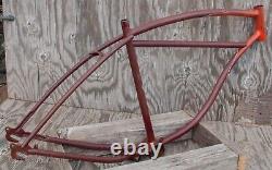 Vintage Schwinn Ballooner Cruiser Bike FRAME & PARTS 26 Fat Tire Wheel Bicycle