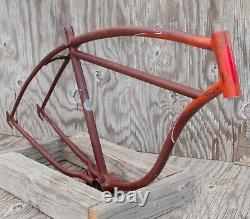 Vintage Schwinn Ballooner Cruiser Bike FRAME & PARTS 26 Fat Tire Wheel Bicycle