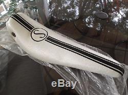 Vintage Schwinn Banana seat white glitter black stripe 1970-71 Krate Stingray