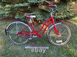 Vintage Schwinn Bantam Convertible Boys Girls Single Speed Red 1982 Very Orig