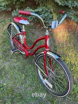 Vintage Schwinn Bantam Convertible Boys Girls Single Speed Red 1982 Very Orig