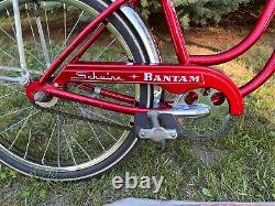 Vintage Schwinn Bantam Convertible Boys Girls Single Speed Red 1982 Very Orig