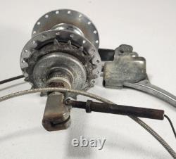 Vintage Schwinn Bendix Rear Hub with Arm & Hub Shifter & Cable (8M)