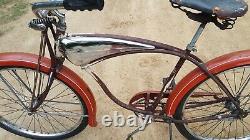Vintage Schwinn Bicycle 1952 Schwinn Whizzer WZ Frame & Forks w 90s Phantom Tank