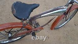 Vintage Schwinn Bicycle 1952 Schwinn Whizzer WZ Frame & Forks w 90s Phantom Tank