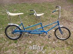 Vintage Schwinn Bicycle 1968 Blue Mini-Twinn